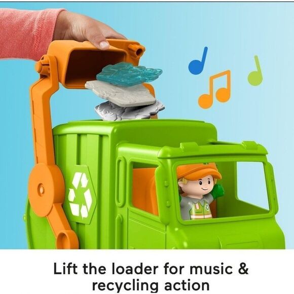 Little People Fire Truck & Recycling Truck Musical With Figures NWOT - Picture 3 of 7
